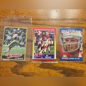 Joe Montana Football 🏈 Card Collection (3)